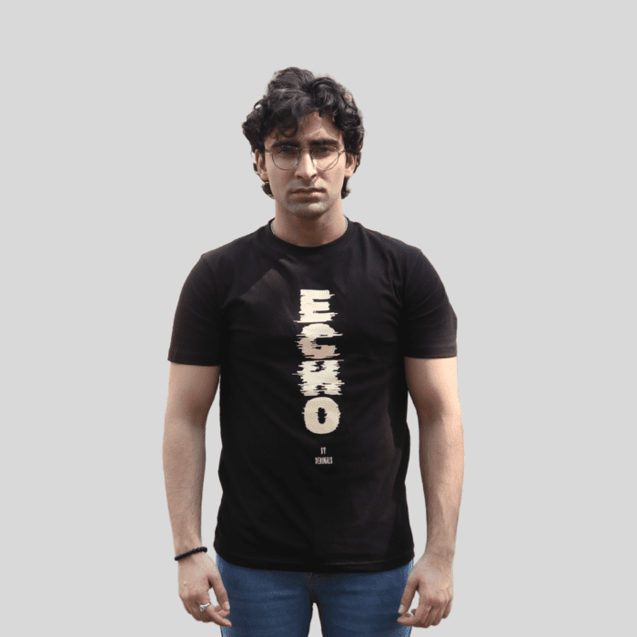 Denimals Black Glitch Echo Tee