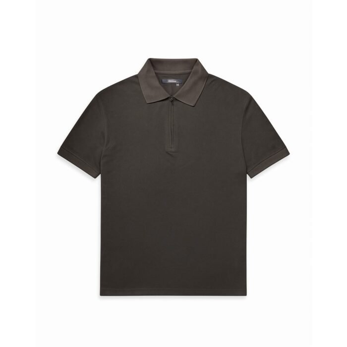 Premium Black Zipper Polo Shirt