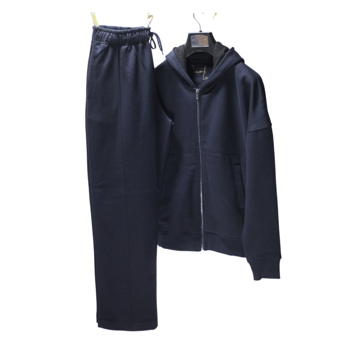 Premium Navy Zipper Tracksuit